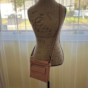 Elegant Pink Crossbody Bag